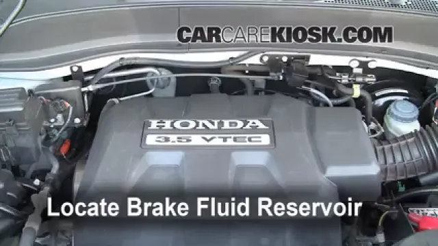 2008 Honda Ridgeline RTL 3.5L V6 Líquido de frenos Agregar fluido